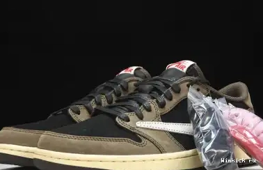 AIR 1 LOW SCOTT JORDAN MOCHA DARK TRAVIS 0617